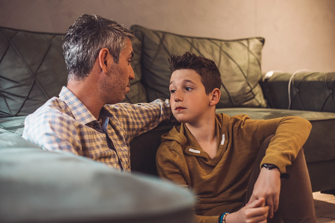 Teen defying parent